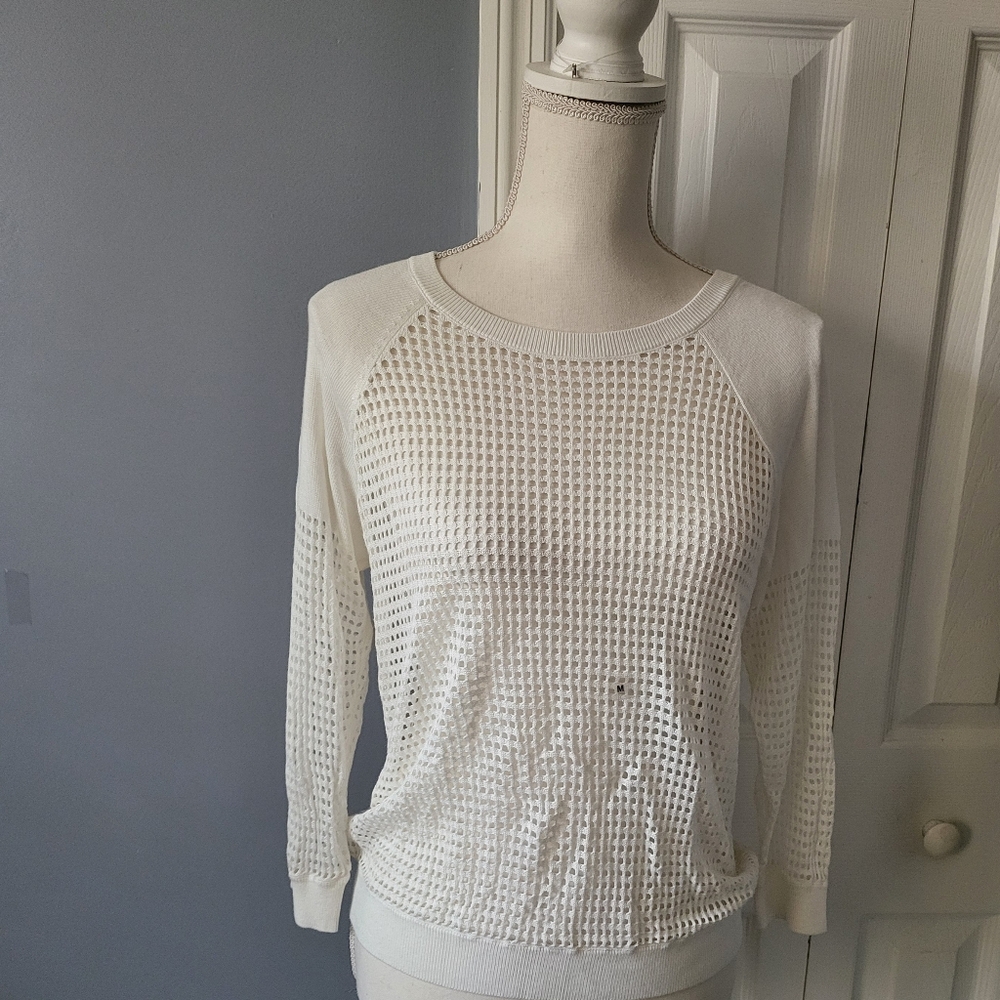 Express women's crewneck mash pull over sweater.